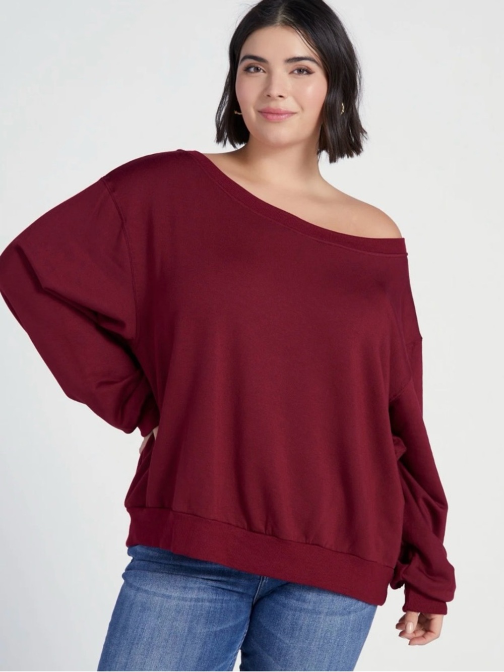 Brooksville One Shoulder Sweatshirt